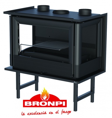 Kurtuve Bronpi PARIS 3C 10 kw - 14 kW (ar siltā gaisa ventilatoru)