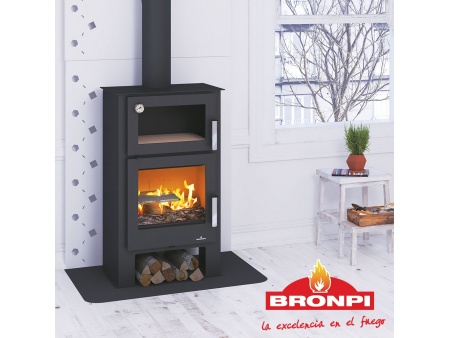 Kamīnkrāsns ar cepeškrāsni Bronpi "GIJON-H" 9,2kw