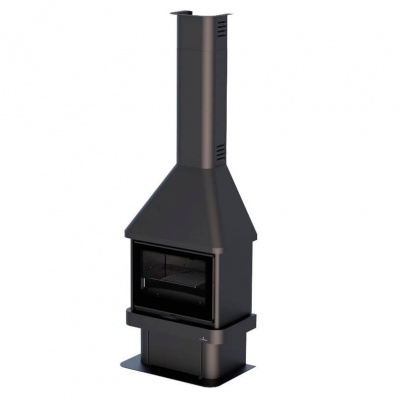Kamīns "Bronpi Lisboa" 11kw (ar siltā gaisa ventilatoru)